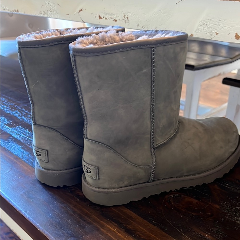 UGG Gray Shearling Boots